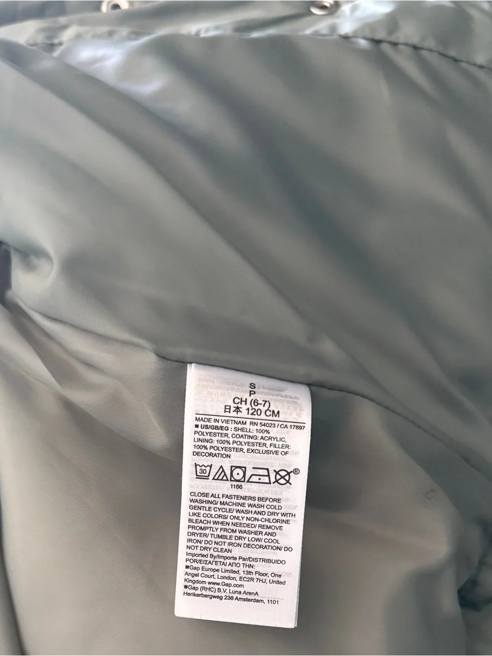 Gap Kids Heart Quilted Bomber Jacket